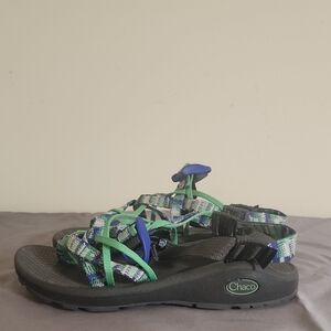 Chaco Kids Green, Blue & Black Strap Sandals